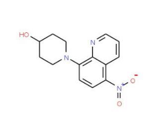 1-(5-Nitroquinolin-8-yl)piperidin-4-ol (CAS 1133115-76-0) - chemical structure image
