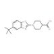 1-(5-tert-Butyl-1,3-benzoxazol-2-yl)piperidine-4-carboxylic acid - chemical structure image