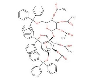 1,6,6&prime;-Tri-O-tritylsucrose Pentaacetate - chemical structure image
