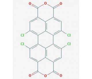 1,6,7,12-Tetrachloroperylene tetracarboxylic acid dianhydride (CAS 156028-26-1) - chemical structure image