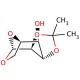 1,6-Anhydro-2,3-O-isopropylidene-β-D-mannopyranose (CAS 14440-51-8) - chemical structure image