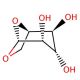 1,6-Anhydro-β-D-glucopyranose (CAS 498-07-7) - chemical structure image