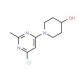 1-(6-Chloro-2-methyl-4-pyrimidinyl)-4-piperidinol - chemical structure image