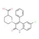 1-(6-Chloro-2-oxo-4-phenyl-1,2-dihydroquinolin-3-yl)piperidine-3-carboxylic acid - chemical structure image