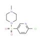1-(6-Chloro-pyridine-3-sulfonyl)-4-methyl-piperazine (CAS 64614-53-5) - chemical structure image