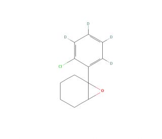 1-(6-Chlorophenyl)-7-oxabicyclo-heptane-d4 (CAS 1336986-07-2) - chemical structure image