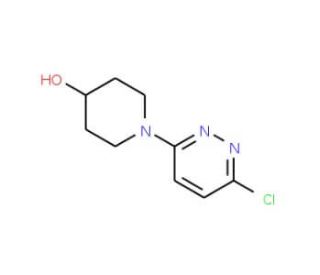 1-(6-Chloropyridazin-3-yl)piperidin-4-ol (CAS 89937-26-8) - chemical structure image
