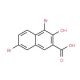 1,6-Dibromo-2-hydroxynaphthalene-3-carboxylic acid (CAS 1779-10-8) - chemical structure image