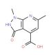 1,6-dimethyl-3-oxo-2,3-dihydro-1H-pyrazolo[3,4-b]pyridine-4-carboxylic acid - chemical structure image