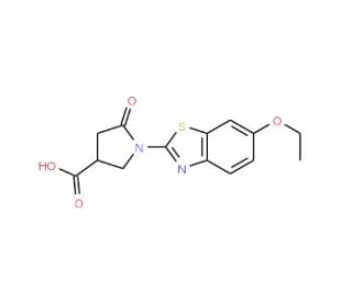 1-(6-ethoxy-1,3-benzothiazol-2-yl)-5-oxopyrrolidine-3-carboxylic acid - chemical structure image