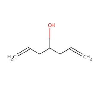 1,6-Heptadien-4-ol (CAS 2883-45-6) - chemical structure image