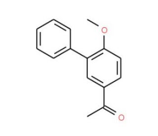 1-(6-methoxy-1,1&prime;-biphenyl-3-yl)ethanone - chemical structure image