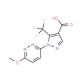 1-(6-methoxypyridazin-3-yl)-5-(trifluoromethyl)-1H-pyrazole-4-carboxylic acid - chemical structure image