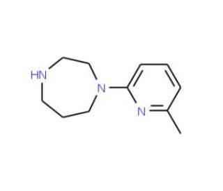 1-(6-Methyl-2-pyridyl)homopiperazine (CAS 880361-95-5) - chemical structure image