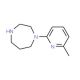 1-(6-Methyl-2-pyridyl)homopiperazine (CAS 880361-95-5) - chemical structure image