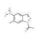1-(6-Methyl-5-nitro-1H-indazol-1-yl)-1-ethanone (CAS 81115-44-8) - chemical structure image