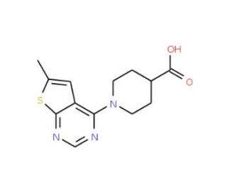 1-(6-Methyl-thieno[2,3-d]pyrimidin-4-yl)-piperidine-4-carboxylic acid - chemical structure image