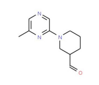 1-(6-Methylpyrazin-2-yl)piperidine-3-carboxaldehyde (CAS 941716-81-0) - chemical structure image