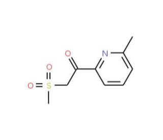 1-(6-Methylpyridin-2-yl)-2-methylsulfonylethanone - chemical structure image