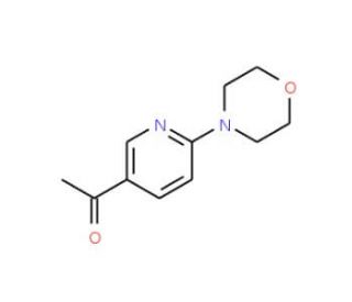 1-(6-Morpholino-3-pyridinyl)-1-ethanone (CAS 265107-43-5) - chemical structure image