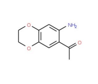 1-(7-Amino-2,3-dihydro-benzo[1,4]dioxin-6-yl)-ethanone (CAS 164526-13-0) - chemical structure image