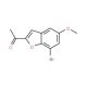 1-(7-Bromo-5-methoxy-1-benzofuran-2-yl)-1-ethanone - chemical structure image