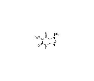 1,7-Dimethylxanthine-d6 (dimethyl-d6) (CAS 611-59-6 (unlabeled)) - chemical structure image