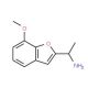 1-(7-methoxy-1-benzofuran-2-yl)ethanamine - chemical structure image