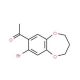 1-(8-bromo-3,4-dihydro-2H-1,5-benzodioxepin-7-yl)ethan-1-one (CAS 175136-35-3) - chemical structure image