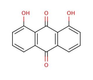 1,8-Dihydroxyanthraquinone (CAS 117-10-2) - chemical structure image