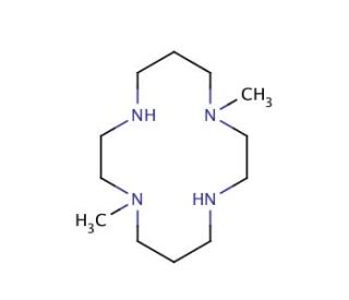 1,8-Dimethyl-1,4,8,11-tetraazacyclotetradecane (CAS 214078-92-9) - chemical structure image