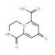 1,8-Dioxo-1,3,4,8-tetrahydro-2H-pyrido[1,2-a]-pyrazine-6-carboxylic acid (CAS 5368-42-3) - chemical structure image