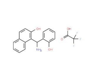 1-a-Amino(2-hydroxyphenyl)methyl-2-naphthol trifluoroacetate (CAS 916825-05-3) - chemical structure image