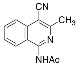 1-Acetamido-4-cyano-3-methylisoquinoline (CAS 179985-52-5) - chemical structure image