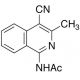 1-Acetamido-4-cyano-3-methylisoquinoline (CAS 179985-52-5) - chemical structure image