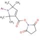 1-Acetyl-2,2,5,5-tetramethyl-3-pyrroline-3-carboxylic Acid N-Hydroxysuccinimide Ester (CAS 1076198-74-7) - chemical structure