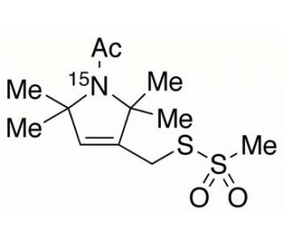 1-Acetyl-2,2,5,5-tetramethyl-&Delta;3-(pyrroline-15N)-3-methyl Methanethiosulfonate - chemical structure image