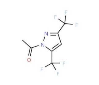 1-Acetyl-3,5-bis(trifluoromethyl)pyrazole - chemical structure image