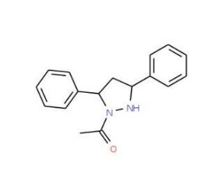 1-Acetyl-3,5-diphenylpyrazolidine (CAS 332102-25-7) - chemical structure image