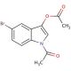 1-acetyl-3-acetyloxy-5-bromoindole (CAS 33588-54-4) - chemical structure image