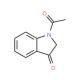 1-Acetyl-3-indolinone (CAS 16800-68-3) - chemical structure image