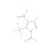 1-Acetyl-3-methyl-4-nitro-5-(trifluoromethyl)-1H-pyrazole (CAS 1017793-88-2) - chemical structure image