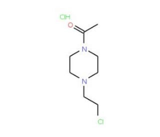 1-Acetyl-4-(2-chloroethyl)-piperazine hydrochloride (CAS 92928-18-2) - chemical structure image