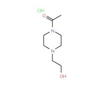 1-Acetyl-4-(2-hydroxyethyl)piperazine hydrochloride (CAS 83502-55-0) - chemical structure image