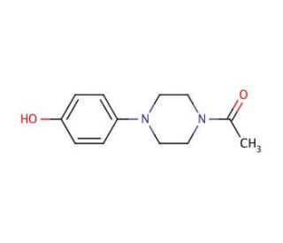 1-Acetyl-4-(4-hydroxyphenyl)piperazine (CAS 67914-60-7) - chemical structure image