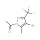 1-Acetyl-4-bromo-5(3)-methyl-3(5)-trifluoromethyl pyrazole - chemical structure image