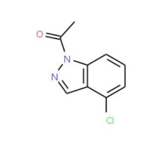 1-Acetyl-4-chloro-1H-indazole (CAS 145439-15-2) - chemical structure image