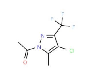 1-Acetyl-4-chloro-5(3)-methyl-3(5)-trifluoromethyl pyrazole - chemical structure image