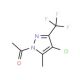 1-Acetyl-4-chloro-5(3)-methyl-3(5)-trifluoromethyl pyrazole - chemical structure image