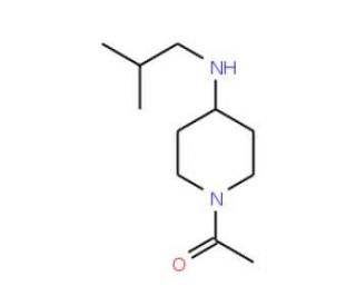 1-Acetyl-4-(isobutylamino)piperidine - chemical structure image